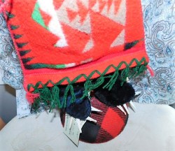 folk art bear puppet b